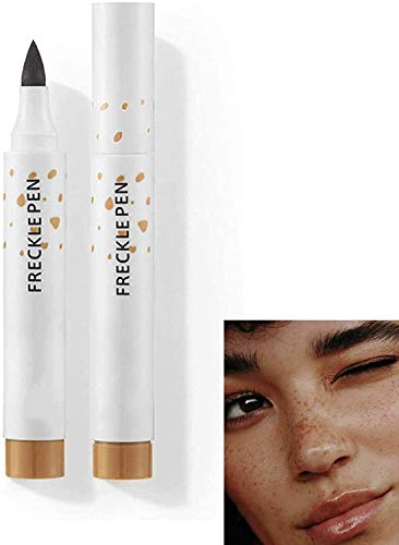 MAEPEOR Freckle Pen Light Brown Natural Freckle Pen Longlasting Waterproof Dot Spot Pen Create Natural Sunkissed Skin (Dark Brown) - Dark Brown