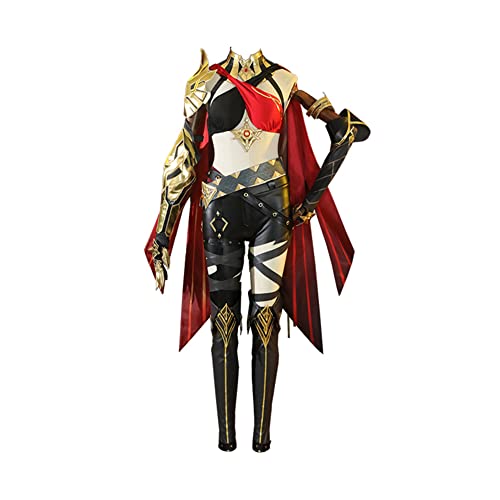 COSGOGO Genshin Impact Cosplay Dehya Cosplay Costume Outfits Halloween Party Role Paly Suit Game - Medium - Multi