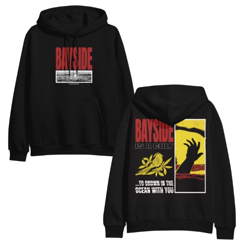 Drown Black Hoodie | X-Large