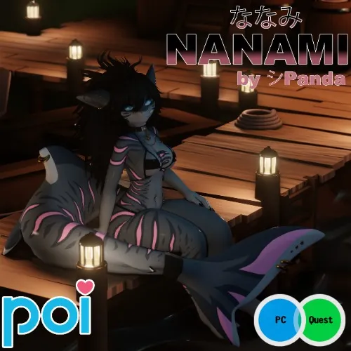 Nanami the Shark VRChat Avatar by Panda