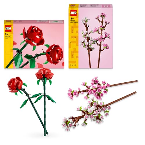 LEGO Roses and Cherry Blossoms