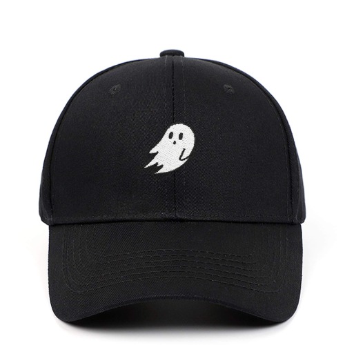 Ghost Embroidered Caps Halloween Men Women Baseball Cap Pure Color Snapback Hat