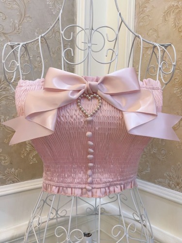 Satin Princess Tube Top - Pink / M