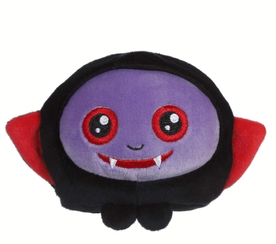Gipsy Squishimals Vampire knuffeldier 70893, zwart, 10 cm