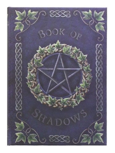 Nemesis Now Reliëf Book of Shadows Ivy 17cm, Gecoat, Houtvrij Papier, Blauw