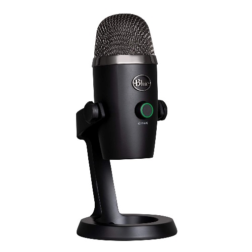 Blue Yeti Nano Premium USB-Microfoon voor Opname, Streaming, Gaming, Podcasting op PC en Mac, Condensatormicrofoon met Blue VO!CE Effecten, Cardioïde en Omni, Vertragingsvrije Monitoring - Zwart / Grijs