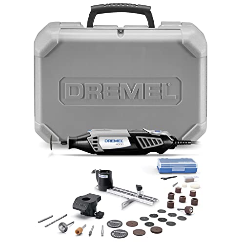 Dremel 4000-2/30 Variable Speed Rotary Tool Kit - Engraver, Polisher, and Sander- Perfect for Cutting, Detail Sanding, Engraving, Wood Carving, and Polishing- 2 Attachments & 30 Accessories - 4000 Rotary Tool - + 32 Accessories
