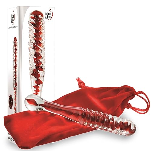 Sweetheart Swirl Glass Dildo