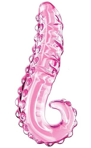 Crystal Glass Pleasure Wand Dildo Penis - AKStore - Glass Massager (Pink) - 1 Count (Pack of 1)