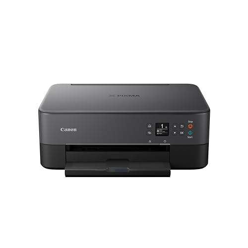 Canon PIXMA TS6420a All-in-One Wireless Inkjet Printer [Print,Copy,Scan], Black, Works with Alexa - TS6420a BK -1.44" OLED DISPLAY