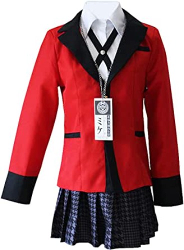 Yumeko Jabami Costume School Uniforms Anime Cosplay Party Full Set - Small