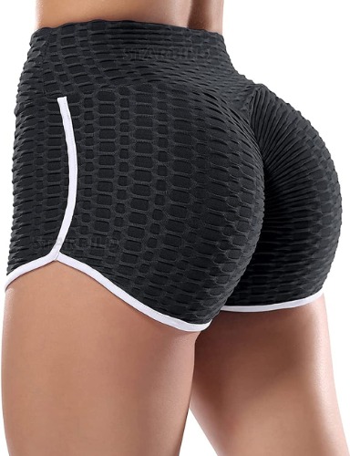 STARBILD Honeycomb Scrunch Butt Gym Shorts for Women High Waist Running Short Cycling Shorts Women Ladies Short Booty Compression Short Biker Short Hot Pant for Women Lady