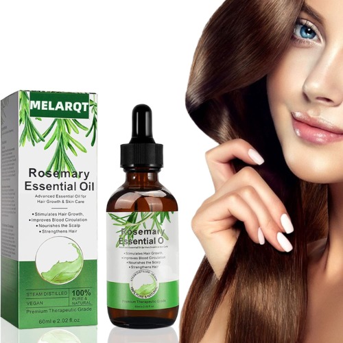 Rosemary Oil for Hair Growth, Rosemary Essential Oil, Organic Rosemary Hair Growth Oil Nourishes Hair, Pure Rosemary Oil Hair Stimulates Hair Growth for Men Women Kids,60ml