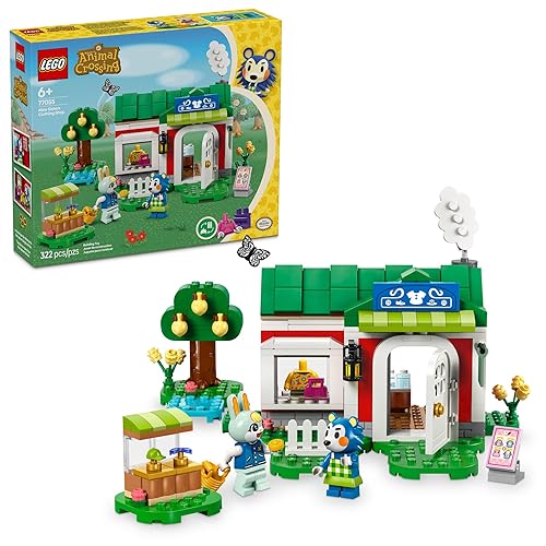 LEGO Animal Crossing Able Sisters Clothing Shop Playset, Building Kit Inspires Creative Role Play, Toy Gift for Girls, Boys and Fans of The Video Game Series Aged 6 Plus 77055