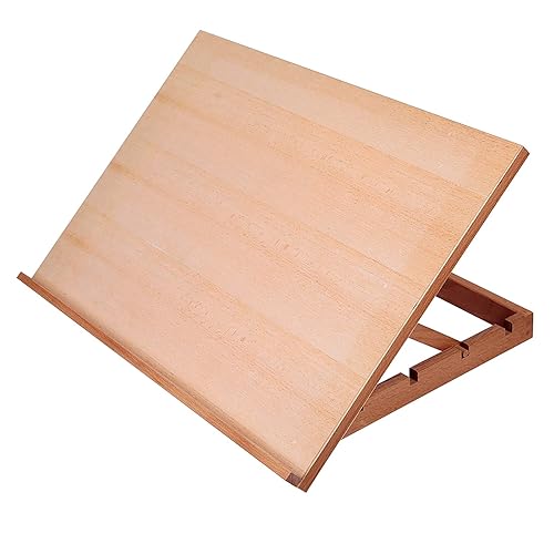 Falling in Art Large 5-Position Wood Drafting Table Easel Drawing and Sketching Board, 23 2/9 Inches by 16 1/2 Inches - 23 2/9 L * 16 1/2 W