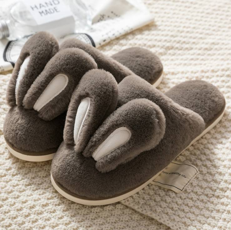 Stylish Factory-Made Ladies Winter Slippers - Brown / 38