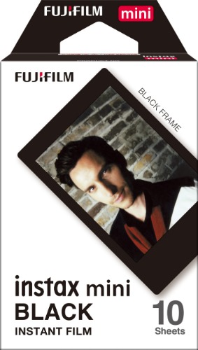 Fujifilm Instax Mini Black Film - 10 Exposures - 10 Film Pack