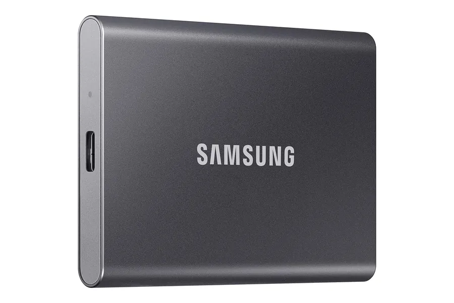 SAMSUNG T7 2TB, Portable SSD, up to 1050MB/s, USB 3.2 Gen2, Gaming, Students, & Professionals, External Solid State Drive (MU-PC2T0T/AM), Gray - Titan Gray 2 TB