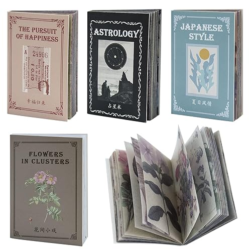 250 Sheets Scrapbook Paper Stickers, Aesthetic Scrapbook Stickers Decorative Scrapbook Paper Vintage Scrapbooking Set Scrapbooking Supplies Junk Journal Supplies Vintage Washi Stickers for DIY Craft