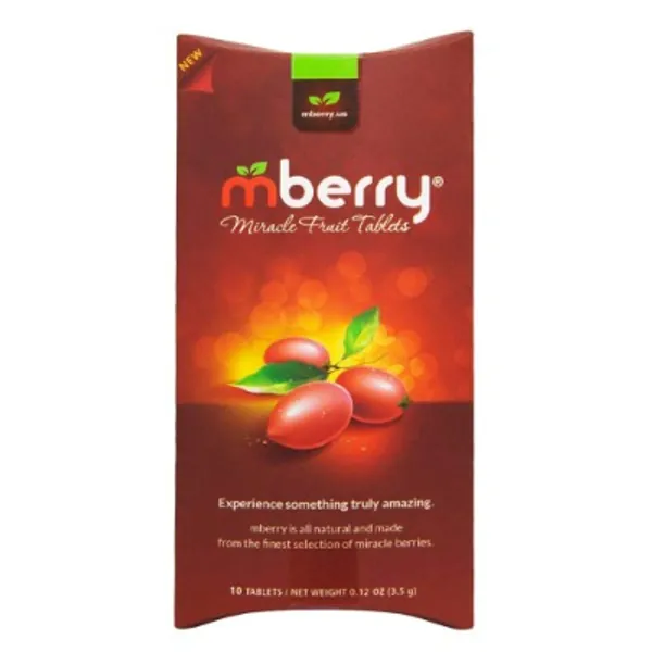 mberry Miracle Berry Tablets, Miracle Fruit Snacks, 10 Count, .12 Ounce, Pack of 1