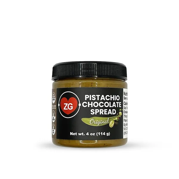 PISTACHIO & CHOCOLATE SPREAD by Zero Guilty Us - 4 oz
