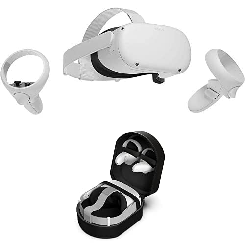 Quest 2 - Advanced All-in-One Virtual Reality Headset - 128 GB & Dazed Oculus Quest 2 Case V2 - Black