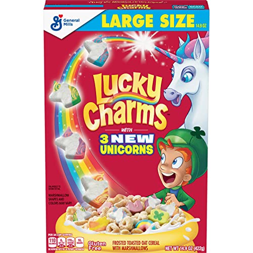 Lucky Charms Frosted Toasted Oat Cereal with Marshmallows, 422g