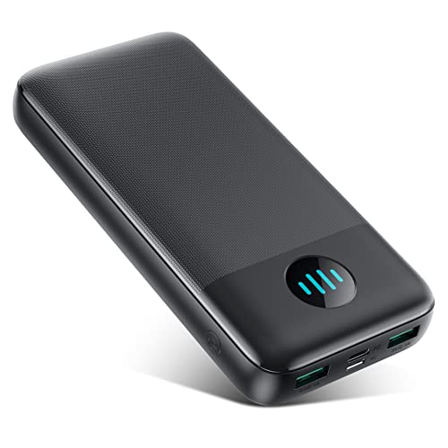 Power Bank 33800mAh, PD 3.0A USB-C Input & Output Portable Charger,3 Outputs Battery Pack,Backup Charger,Compatible with iPhone 14/13,Android, Samsung Galaxy,Nexus,Google LG OnePlus and More - Black