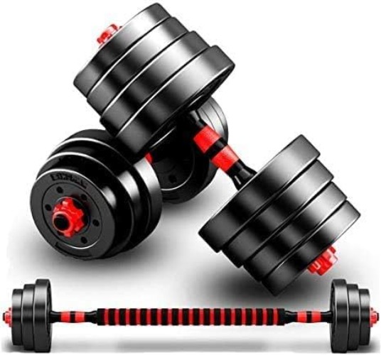 20KG Dumbbells Barbell Set With Connecting Rod Adjustable Dumbbells set Adjustable Lifting Training Set - 20KG