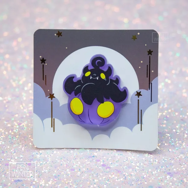 Shiny Pumpkaboo Acrylic Pin, Irrbiss