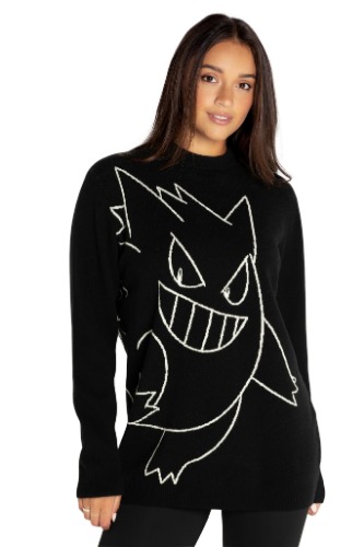 Gengar Oversized Knit Sweater | XS/S / Black