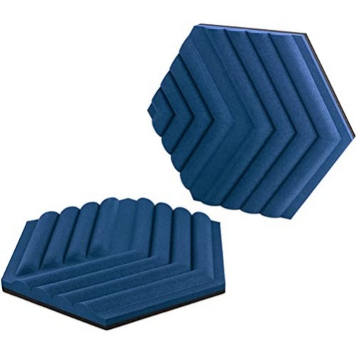 Elgato 10AAL9901 Wave Panels Starter Set (Bleu) - 6 akoestische bekledingspanelen, schuim met twee dichtheden, zelf ontwikkelde EasyClick-frames, modulair ontwerp, eenvoudig te plaatsen en verwijderen