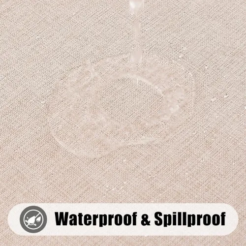2 Waterproof Wipeable Fabric Table Cover