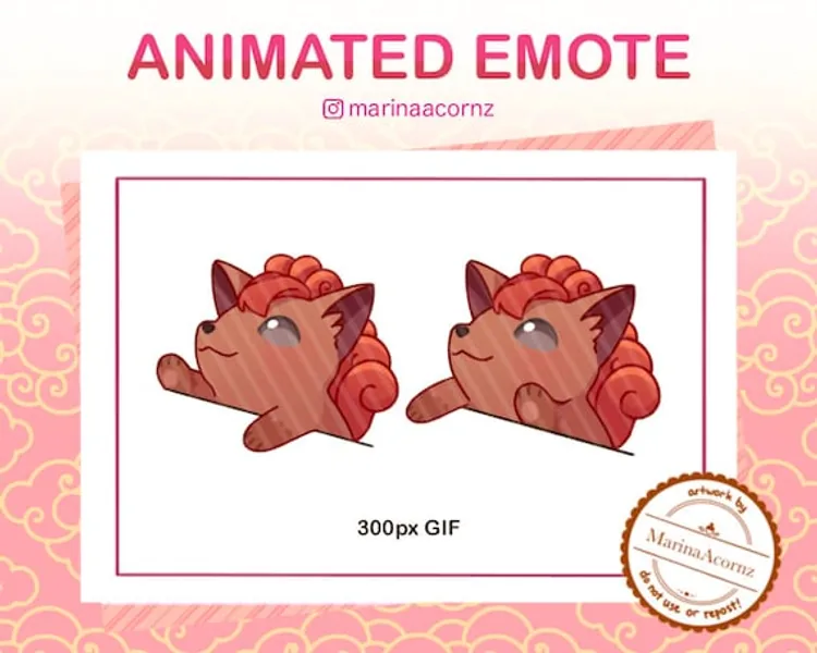 Bongo Cat Vulpix Emote animée | Etsy France