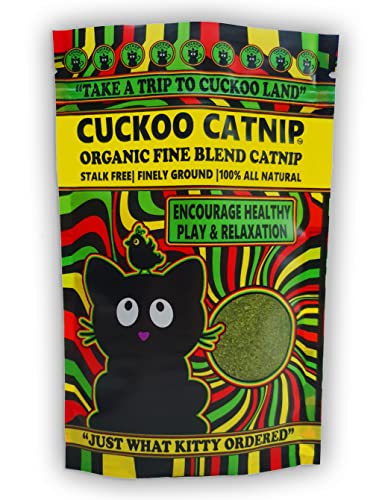 Cuckoo Catnip - Organic Fine Blend Cat Nip - Stalk Free 100% Natural