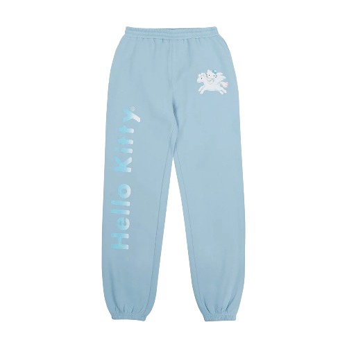Hello Kitty x Dumbgood Unicorn Glitter Sweatpants (Cloud) | Cloud / L