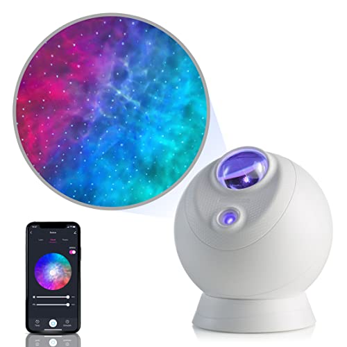 BlissLights Sky Lite Evolve - Star Projector, Galaxy Projector, LED Nebula Lighting, WiFi App, for Meditation, Relaxation, Gaming Room, Home Theater, and Bedroom Night Light Gift (Blue Stars) - Blue Stars