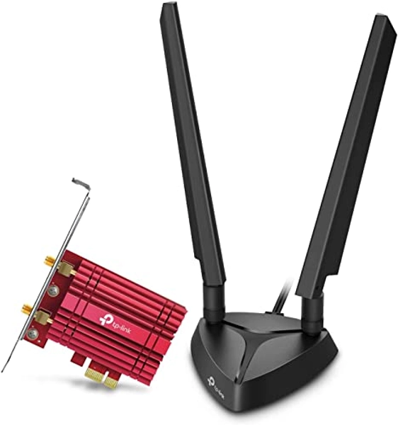 TP-Link WiFi 6E AXE5400 PCIe WiFi Card (Archer TXE75E), Tri Band Wireless Adapter with Bluetooth 5.3, WPA3, MU-MIMO, OFDMA, Heat Sink, Low-Profile Bracket, Supports Windows 10, 11 (64bit)