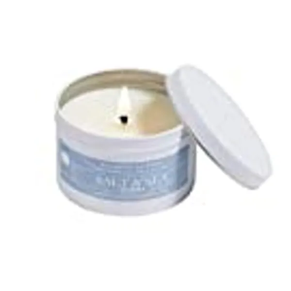 Hillhouse HH-SSC Salt and Sea Candle in White Tin 6 oz