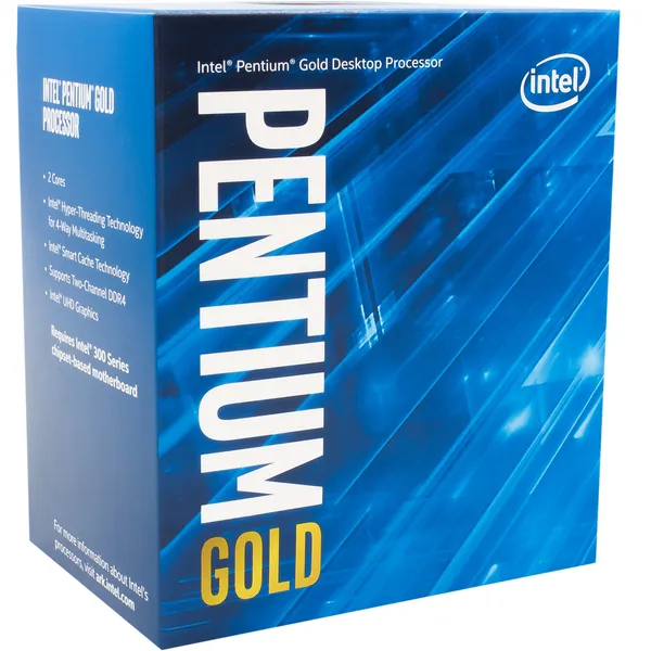 Intel Pentium Gold G5400 Desktop Processor 2 Core 3.7GHz LGA1151 300 Series 54W/58W BX80684G5400