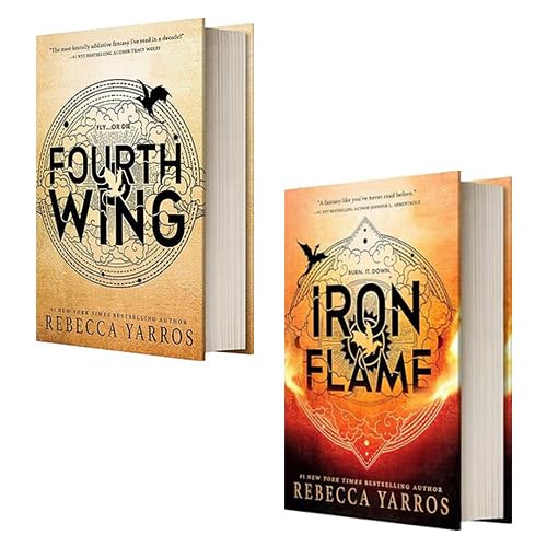 The Empyrean Series 2 Books Collection Set By Rebecca Yarros (Fourth Wing, Iron Flame)
