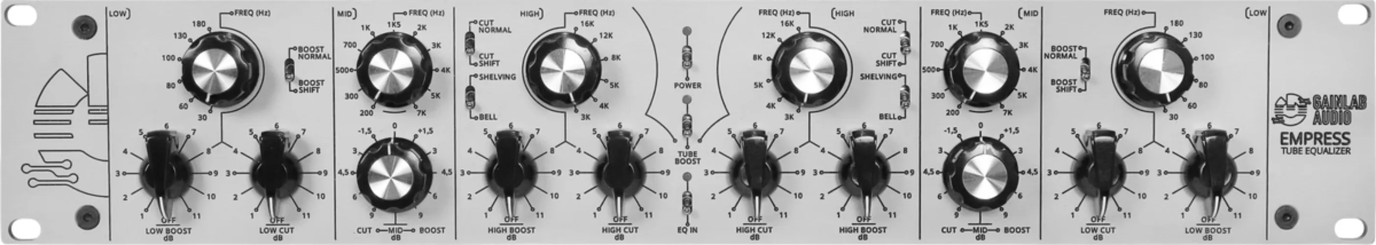 Gainlab Audio EMPRESS-2×3 Band Tube Equalizer
