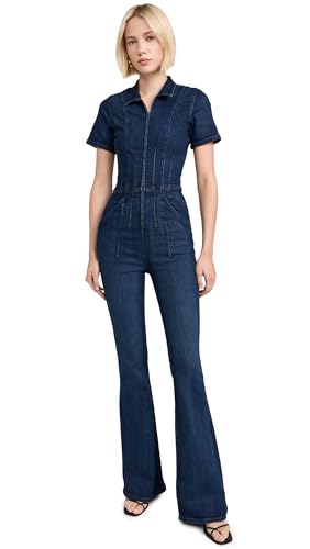 Free People womens Jayde Flare Jumpsuit - Small - Night Sky