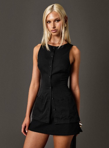 Mystick Vest Top Black | US 2 / Black