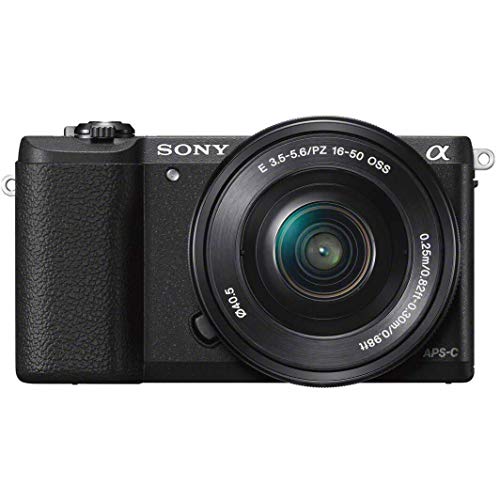 Sony a5100 16-50mm Interchangeable Lens Camera with 3-Inch Flip Up LCD (Black) - Black - w/ 16-50mm - Base