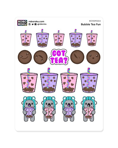 Bubble Tea Fun - Planner Stickers