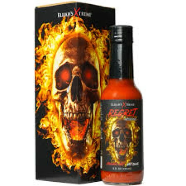 Elijah's Xtreme Regret Reserve Hot Sauce - Carolina Reaper, Trinidad Scorpion, and Habanero Pepper - 5oz bottle contains 70% of the hottest peppers in the world - Regret Reserve - 5 Fl Oz (Pack of 1)