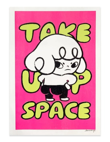 Take Up Space | black mini retro frame