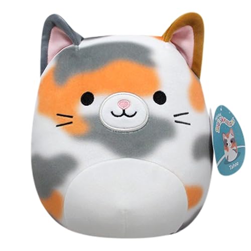 Squishmallows 8-Inch Tahoe Tortoiseshell Cat - Little Ultrasoft Official Kelly Toy Plush - Tortoiseshell Cat