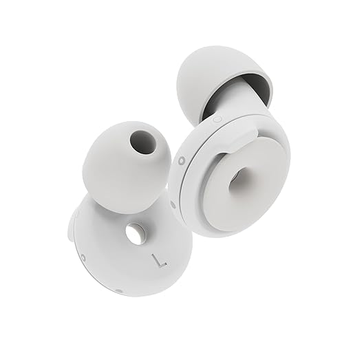 Loop Switch Earplugs – Multi-Mode Noise-Reducing Earplugs | Adjustable Passive Hearing Protection for Focus, Travel, Concerts, Socializing, Sports Events & Noise Sensitivity | Reusable Ear Protection - White